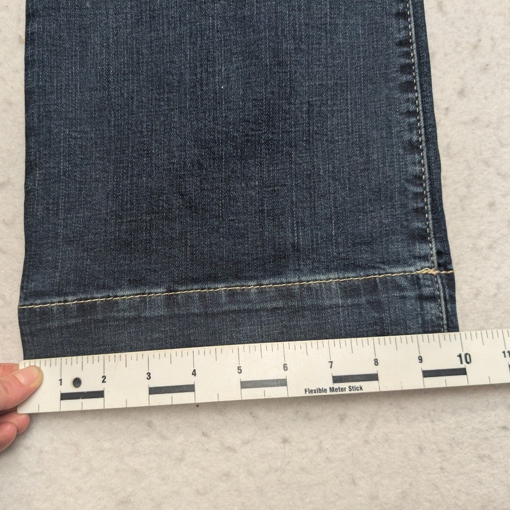 NWT Wrangler Retro Mae Trouser Jeans Womens 27/3x36 Dark Wash Mid Rise Stretch - Picture 9 of 12